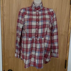 Burberry Brit plaid equestrian shirt